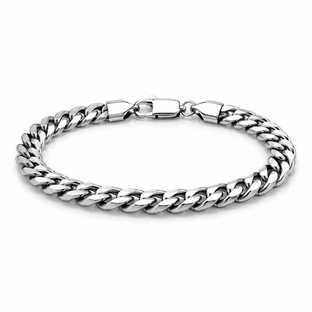 Titan Cuban Link Bracelet Silver -Montclair™