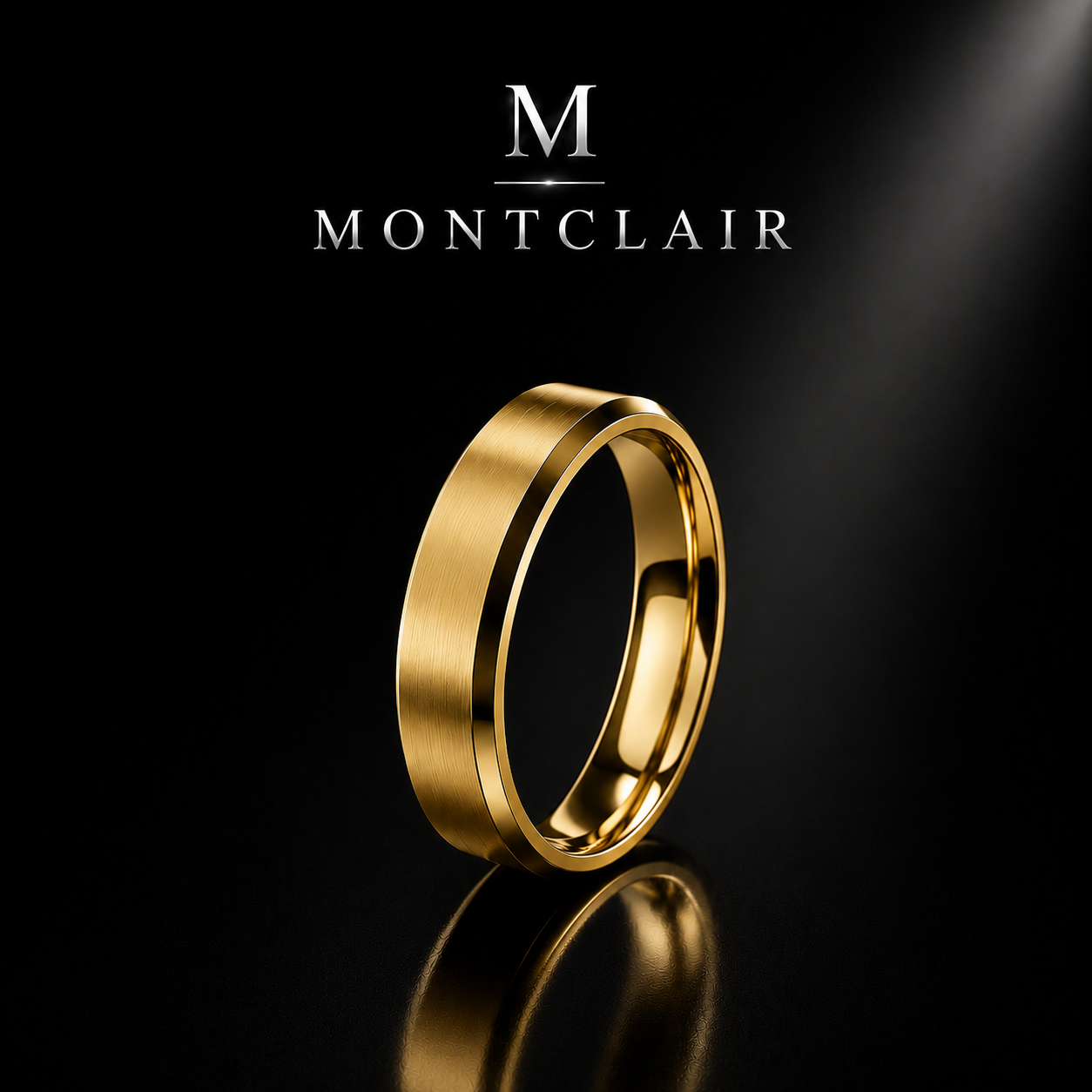 Montclair™ Classic Brushed Stainless Steel Ring